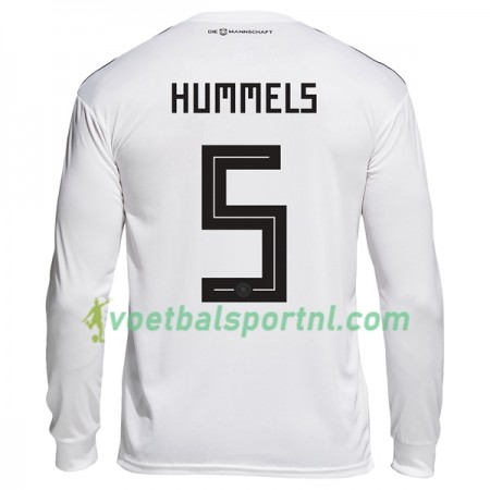Duitsland Hummels 5 Thuis Shirt WK voetbal 2018 L/S